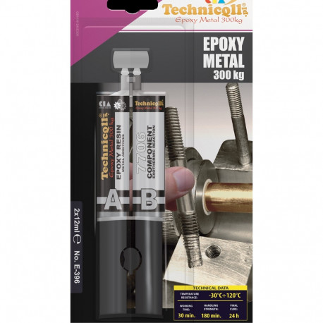 Epoksiidliim "vedelmetall" 300kg Technicqll 2x12ml
