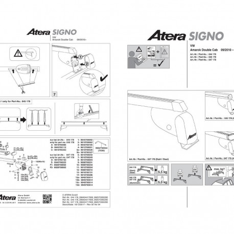 Katuseraam AERO AMAROK 10-