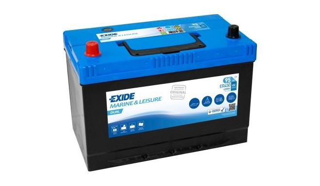 Exide Dual 95Ah 650CCA 310x175x225+-