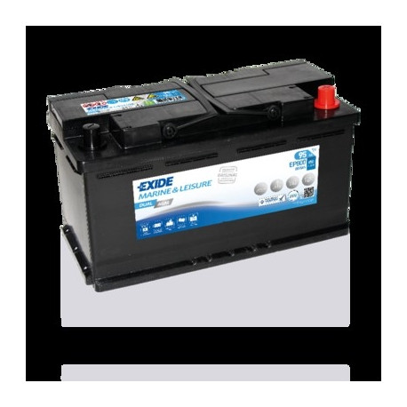 Exide DualAGM 92Ah 850CCA 353x175x190-+