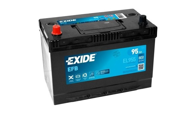 Exide EFB 95Ah 800A 306x173x222+-