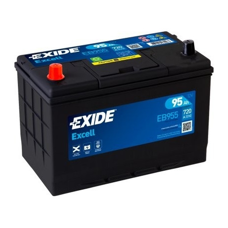 Exide Excell 95Ah 720A 306x173x222+-