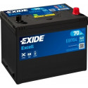 Exide Excell 70Ah 540A 266x172x223-+