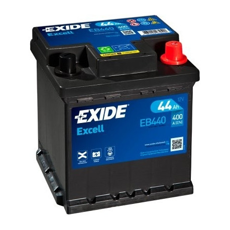 Exide Excell 44Ah 400A 175x175x190-+