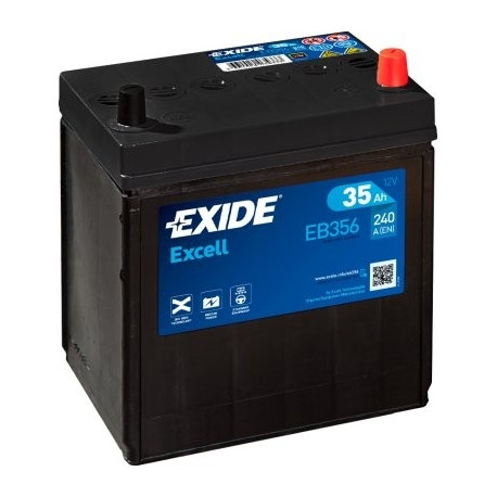 Exide Excell 35Ah 240A 187x127x220-+