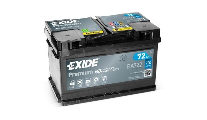 Exide Premium 72Ah720A 278x175x175-+