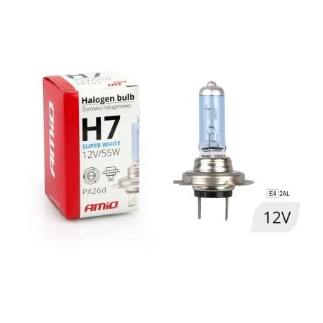 H7, 55W, 12V, super valge, PX26D,E4