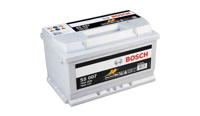 Bosch S5 007 74Ah 750A 278x175x175 -+