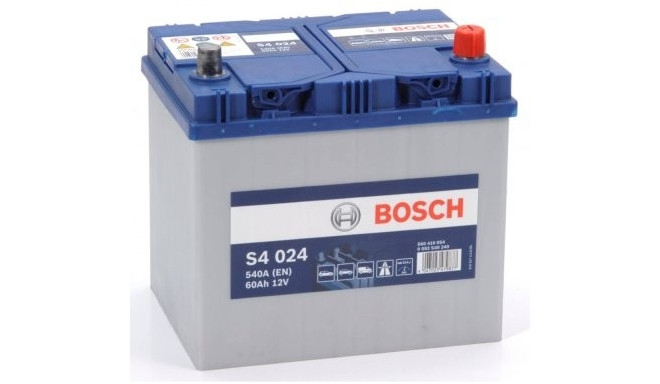 Bosch S4 024 60Ah 540A 232x173x225 -+