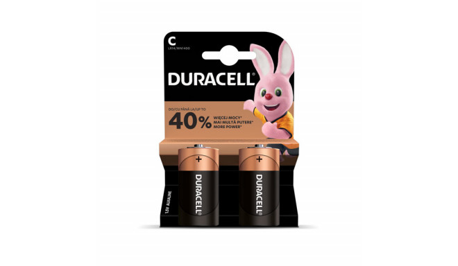 Patarei Duracell C, LR14, 2tk/pk