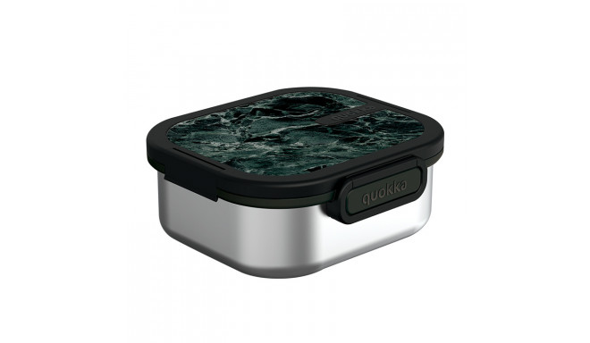 Quokka Kai - Pojemnik ze stali nierdzewnej na żywność / lunchbox (Black Marble)
