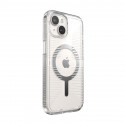 Speck Gemshell Grip + MagSafe - Case for iPhone 15 / iPhone 14 / iPhone 13 (Clear / Chrome Finish)