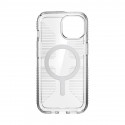Speck Gemshell Grip + MagSafe - Case for iPhone 15 / iPhone 14 / iPhone 13 (Clear / Chrome Finish)