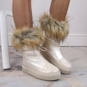 Big Star W INT1924B platform snow boots with fur, beige (37)