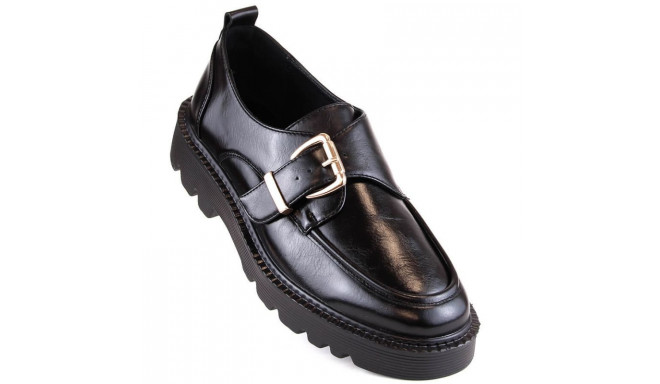 Platform shoes with a buckle Vinceza W JAN237A, black (37)