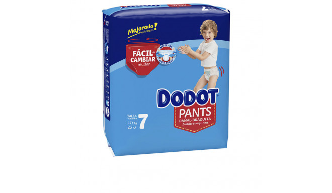 DODOT PANTS pañal-braguita talla 7 +17 kg 23 u