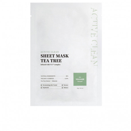 VILLAGE 11 ACTIVE CLEAN sheet mask tea tree 23 gr