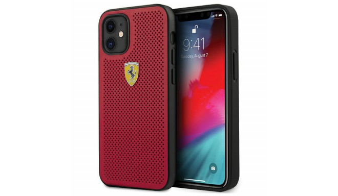 Ferrari FESPEHCP12SRE Off Track Силиконовый чехол для Apple iPhone 12 Mini Красный