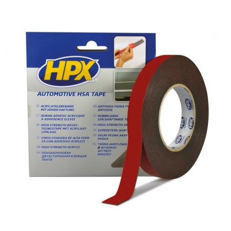2-poolne akrüülteip must 6mmx10m