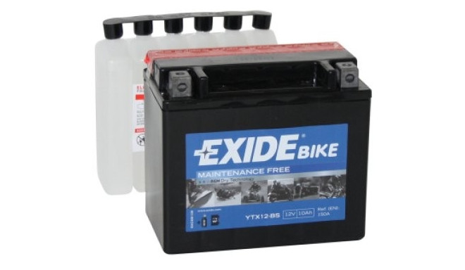 12V 10Ah YTX12-BS AGM 150x87x130+- Exide