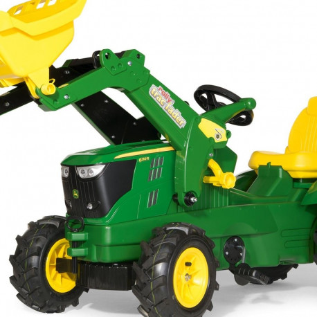 Педальный трактор John Deere 6210R с ковшом