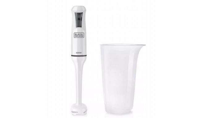 Immersion blender Black+Decker BXHB500E (500W; white)