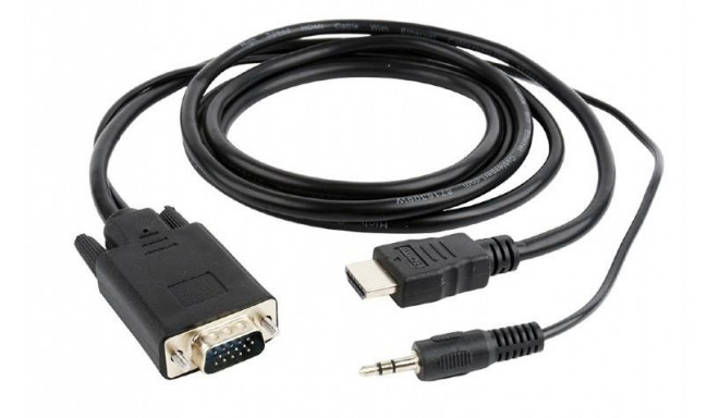 CABLE HDMI-VGA +3.5MM/1.8M A-HDMI-VGA-03-6 GEMBIRD