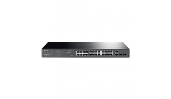 Switch|TP-LINK|Desktop/pedestal|28x10Base-T / 100Base-TX / 1000Base-T|PoE+ ports 24|250 Watts|TL-SG1