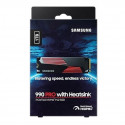 SSD|SAMSUNG|990 PRO with Heatsink|1TB|M.2|PCIE|NVMe|MLC|Write speed 6900 MBytes/sec|Read speed 7450 