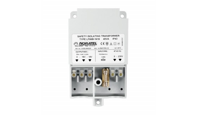 Satel toiteplokk Transmorfer 230V/18V DC 40VA/TR40VA