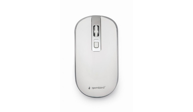 MOUSE USB OPTICAL WRL WHITE/SILVER MUSW-4B-06-WS GEMBIRD