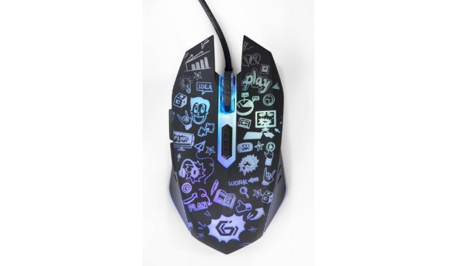 MOUSE USB OPTICAL BLACK/MUS-6B-GRAFIX-01 GEMBIRD