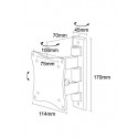 TV SET ACC WALL MOUNT SILVER/10-24" FPMA-W810 NEOMOUNTS