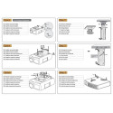 PROJECTOR ACC CEILING MOUNT/BEAMER-C80WHITE NEOMOUNTS