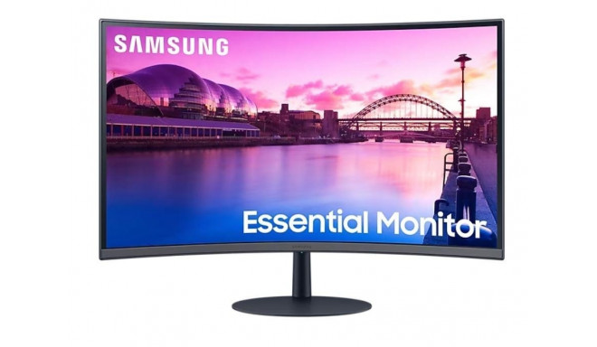 LCD Monitor|SAMSUNG|S27C390EAU|27"|Curved|Panel VA|1920x1080|16:9|75Hz|4 ms|Speakers|Tilt|Colour Bla