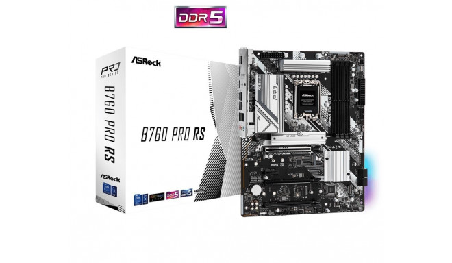 Mainboard|ASROCK|Intel B760 Express|LGA1700|ATX|Memory DDR5|Memory slots 4|1xPCI-Express 3.0 1x|1xPC