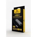 Gembird USB hub USB-C - RJ45/3xUSB (A-CMU3-LAN-01)