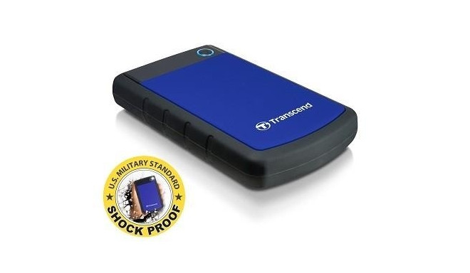 External HDD|TRANSCEND|StoreJet|2TB|USB 3.0|Colour Blue|TS2TSJ25H3B