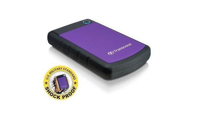 External HDD|TRANSCEND|StoreJet|1TB|USB 3.0|Colour Purple|TS1TSJ25H3P