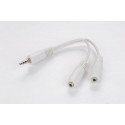 Gembird cable 3.5mm - 2x3.5mm 0.1m