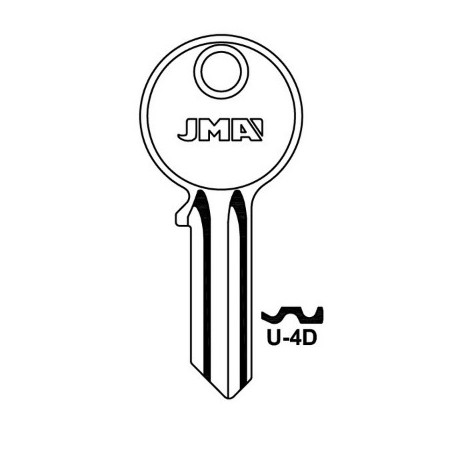 BLANK KEY UNL4(U-4D) UNIVERSAL