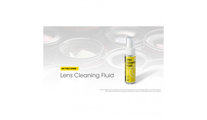 Nitecore lens cleaning kit (5xlens cloth/1x30ml fluid)