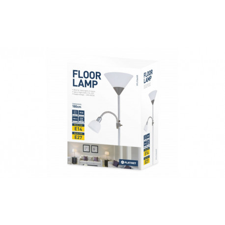 Põrandalamp Platinet PFLF066W, valge