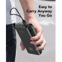 Power Bank VEGER T100 - 20 000mAh LCD Quick Charge PD 65W black (for laptop also) (W2032C-100)