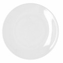 Plate Bidasoa Glacial Coupe Ceramic White (25 cm) (Pack 6x)