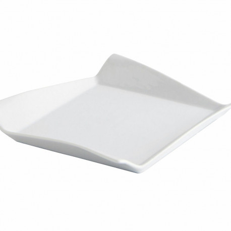 Flat Plate Quid Gastro Fresh White Ceramic Sandwich (8 Units)