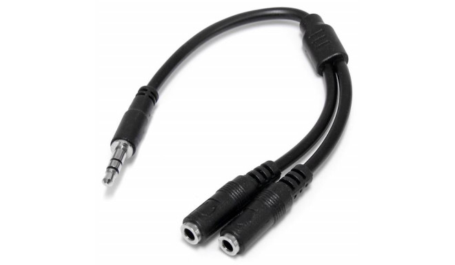 Audiopistik 3,5 mm Startech MUY1MFFS             Must 0,2 m