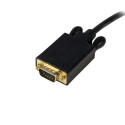 DisplayPort to VGA adapter Startech DP2VGAMM10B 3 m Black