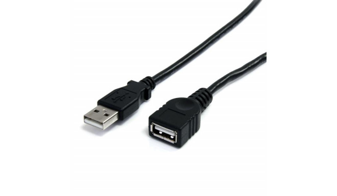 USB-kaabel Startech USBEXTAA10BK Must 3 m