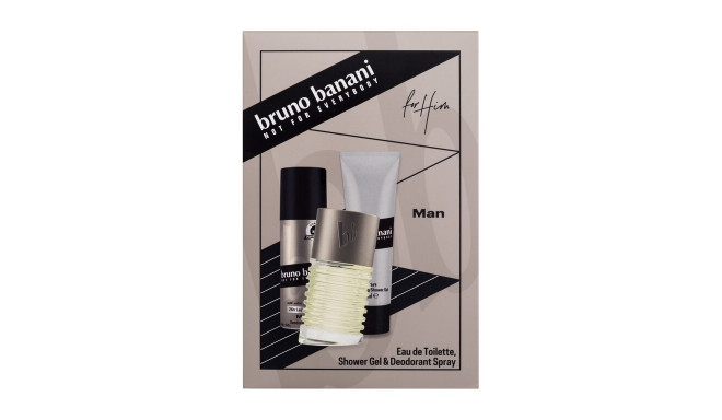 Bruno Banani Man Eau de Toilette (50ml) (Edt 50ml + 50ml Shower Gel + 50ml Deodorant)